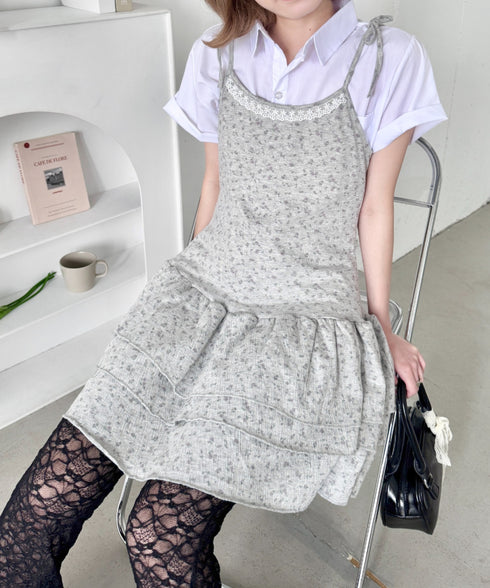 フラワーキャミチュニックワンピース | SL2255072 | グレー