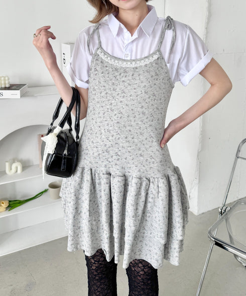 フラワーキャミチュニックワンピース | SL2255072 | グレー