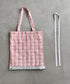 フリルチェックトートバッグ | SL1255077 | ピンク