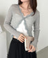 レースシアーカーディガントップス | CL2255047 | ライトグレー