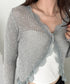 レースシアーカーディガントップス | CL2255047 | ライトグレー