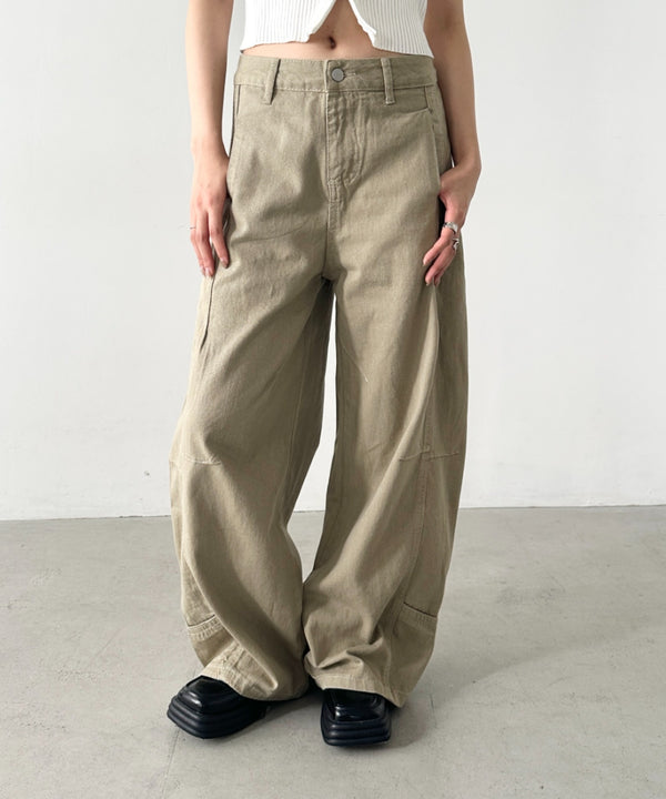 カーブワイドパンツ | BA2255046 | ベージュ