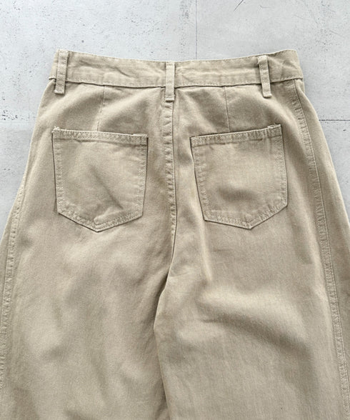 カーブワイドパンツ | BA2255046 | ベージュ