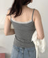 カップ付き小花柄キャミソール | CL2255049 | グレー