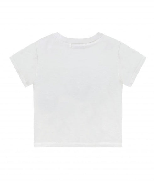 ROCKCAKE(ロックケーキ)/スクエア デニム ロゴ トップス 半袖 Tシャツ/Square Logo Denim Top | AT2252053 | ホワイト