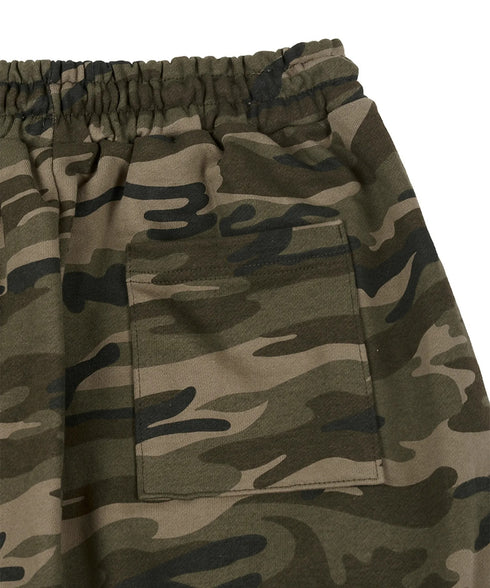 ROCKCAKE(ロックケーキ)/ワイド ルーズ カモフラ グラフィック ジョガー スウェットパンツ/Camo Metal Graphics Pants | AT2252054 | カーキ