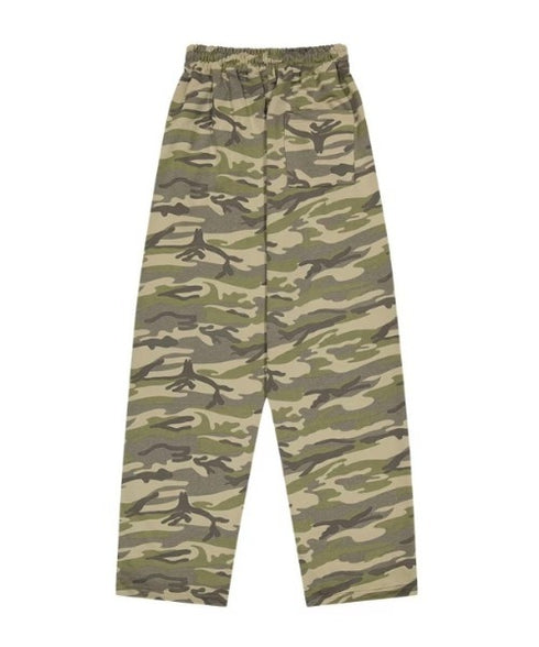 ROCKCAKE(ロックケーキ)/ワイド ルーズ カモフラ グラフィック ジョガー スウェットパンツ/Camo Metal Graphics Pants | AT2252054 | ベージュ