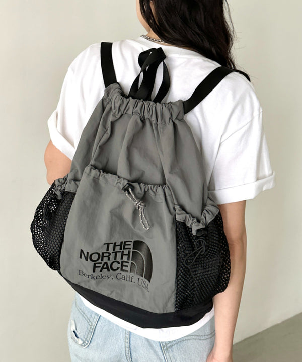 THE NORTH FACE(ザ・ノースフェイス)/2WAY 軽量 メッシュバッグ リュック ナップサック トートバッグ/LINDEN MESH GYM SACK | IM1252042 | グレー