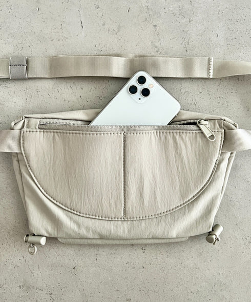 THE NORTH FACE(ザ・ノースフェイス)/ボディバッグ ヒップバッグ ウエストバッグ/W NEVER STOP LUMBAR | IM1252045 | グレイッシュベージュ