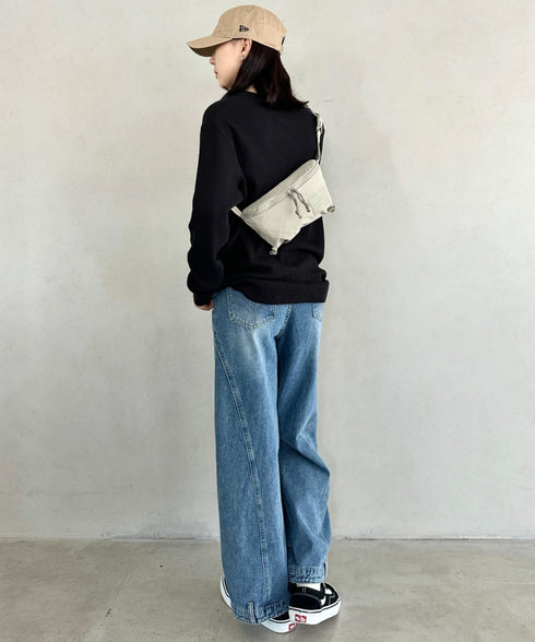 THE NORTH FACE(ザ・ノースフェイス)/ボディバッグ ヒップバッグ ウエストバッグ/W NEVER STOP LUMBAR | IM1252045 | グレイッシュベージュ