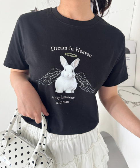 エンジェルバニーロゴTシャツ | LO2252045 | ブラック