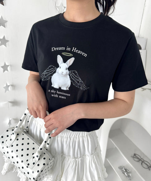 エンジェルバニーロゴTシャツ | LO2252045 | ブラック