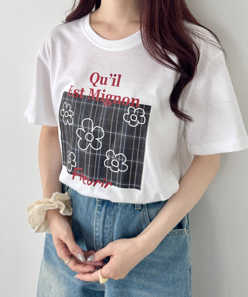 チェックロゴ半袖Tシャツ | SL2252023 | ブラック
