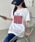 チェックロゴ半袖Tシャツ | SL2252023 | レッド
