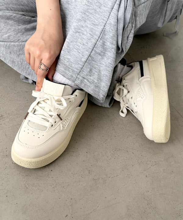 厚底ラインローカットスニーカー | CL3255050 | ネイビー