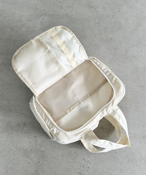 大容量トラベルポーチ 仕切りメイクポーチ マザーオムツポーチ | MD6255072 | オフホワイト