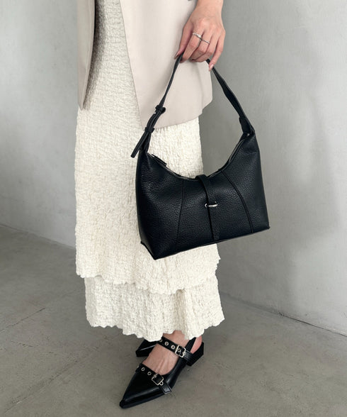 PUベルトフラップミニバッグ | MD1255064 | ブラック