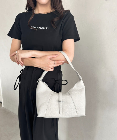 PUベルトフラップミニバッグ | MD1255064 | グレー