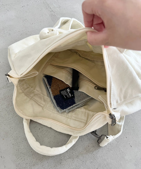 【A4収納可能】ユーティリティパフィトートバッグ | MD1255065 | カーキ