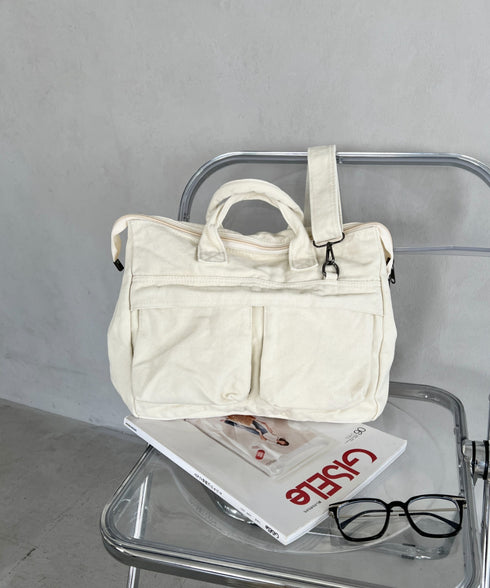 【A4収納可能】ユーティリティパフィトートバッグ | MD1255065 | アイボリー