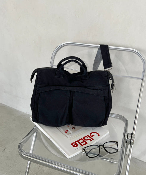 【A4収納可能】ユーティリティパフィトートバッグ | MD1255065 | ブラック