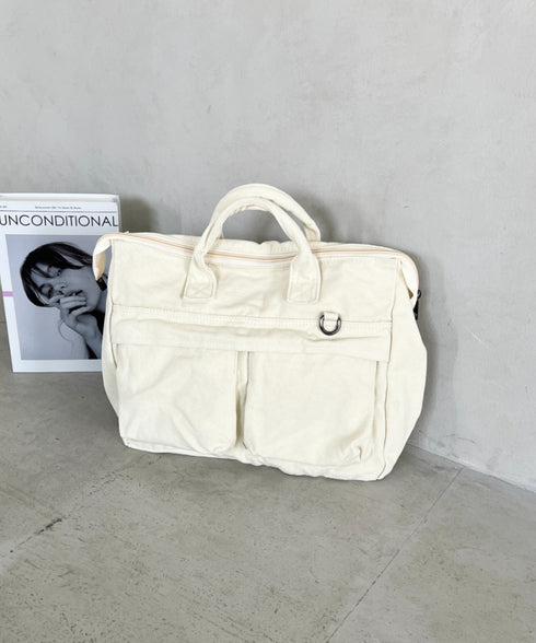 【A4収納可能】ユーティリティパフィトートバッグ | MD1255065 | アイボリー