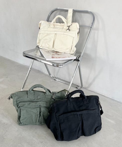 【A4収納可能】ユーティリティパフィトートバッグ | MD1255065 | カーキ