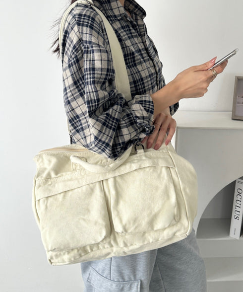 【A4収納可能】ユーティリティパフィトートバッグ | MD1255065 | アイボリー