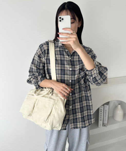 【A4収納可能】ユーティリティパフィトートバッグ | MD1255065 | アイボリー