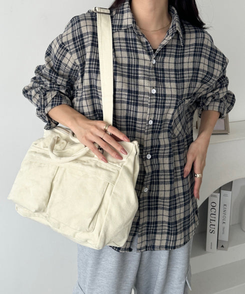 【A4収納可能】ユーティリティパフィトートバッグ | MD1255065 | アイボリー