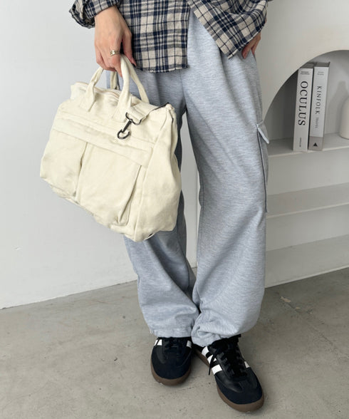 【A4収納可能】ユーティリティパフィトートバッグ | MD1255065 | アイボリー