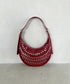 スタッズハーフムーンバッグ | MD1255067 | レッド