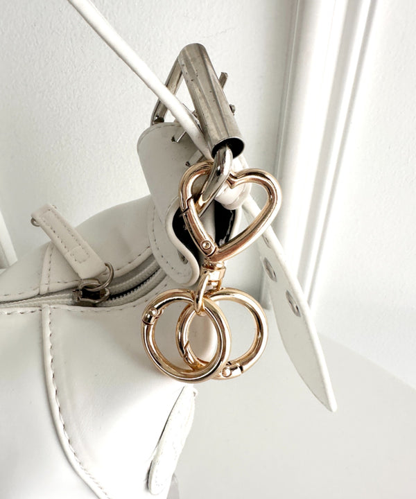 メタル ハート リボン カラビナ キーホルダー | MD6255069 | その他1