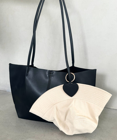 PUハットクリップ 帽子クリップ キーホルダー | MD6255071 | ブラック系その他