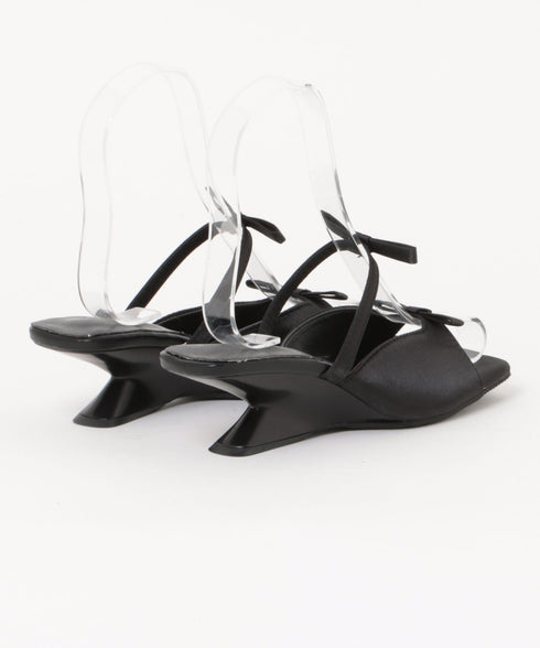 デザインソールダブルリボンヒール | WR3252028 | ブラック