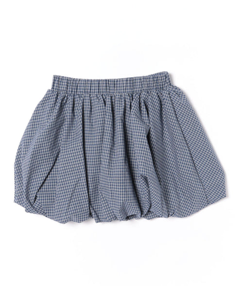 インパン付き チェック柄バルーンミニスカート | WR2255065 | ブルー