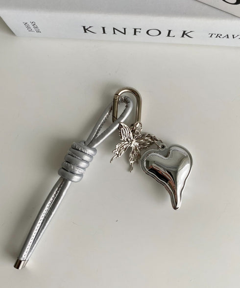 ハートモチーフチャーム セットキーホルダー | WR6255069 | シルバー