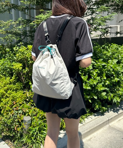 配色 軽量 パステルカラーナップサック | WR1255070 | グレー