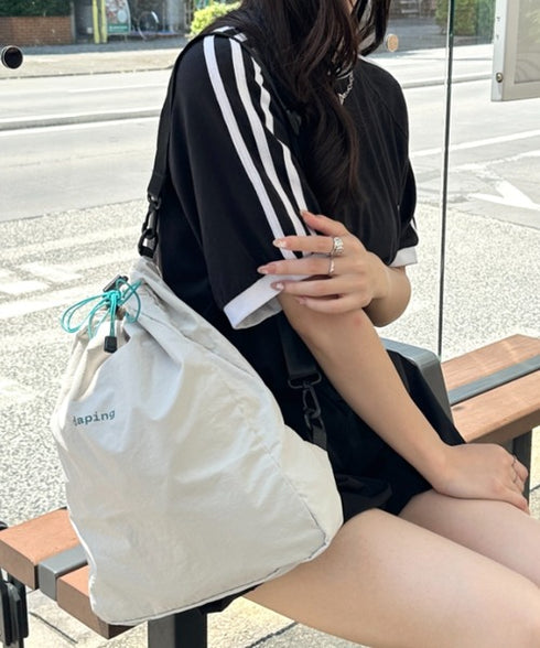 配色 軽量 パステルカラーナップサック | WR1255070 | グレー