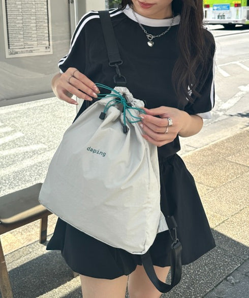 配色 軽量 パステルカラーナップサック | WR1255070 | グレー