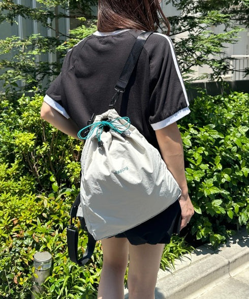 配色 軽量 パステルカラーナップサック | WR1255070 | グレー