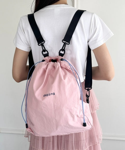 配色 軽量 パステルカラーナップサック | WR1255070 | ピンク