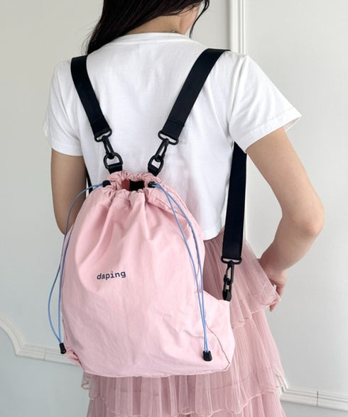 配色 軽量 パステルカラーナップサック | WR1255070 | ピンク