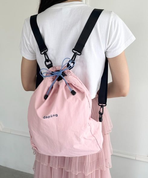 配色 軽量 パステルカラーナップサック | WR1255070 | ピンク
