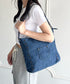 【A4収納可能】スタッズデニムトートバッグ | WR1255073 | ブルー