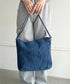 【A4収納可能】スタッズデニムトートバッグ | WR1255073 | ブルー