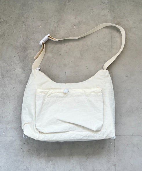 【A4サイズ対応】ポケット付きドロストショルダーバッグ | CL1255052 | アイボリー