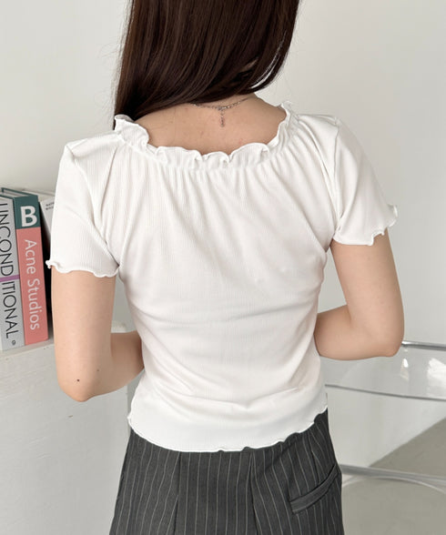 フロントリボンギャザーメロウトップス | CL2252033 | ホワイト