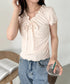 フロントリボンギャザーメロウトップス | CL2252033 | アイボリー