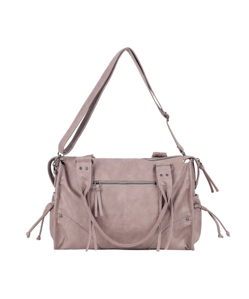 FANCY CLUB(ファンシークラブ)/大容量 2WAY ヴィンテージ ウォッシング ショルダー トートバッグ/BELTED WASHING LEATHER BAG | AT1252068 | ピンク